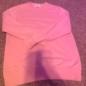 pink crewneck